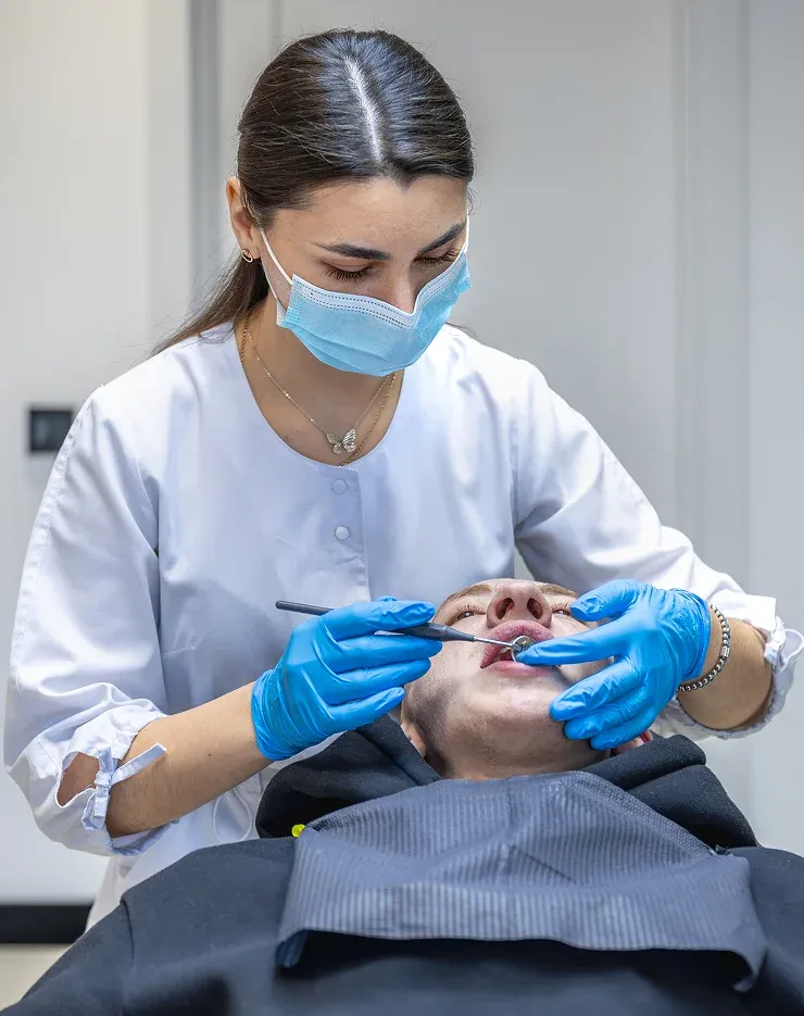 Smiling dentist