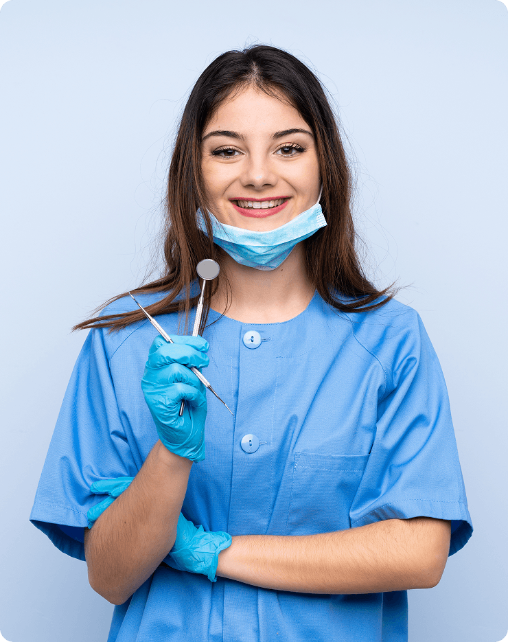 Smiling dentist