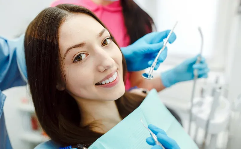 Smiling dentist
