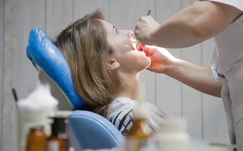 Smiling dentist