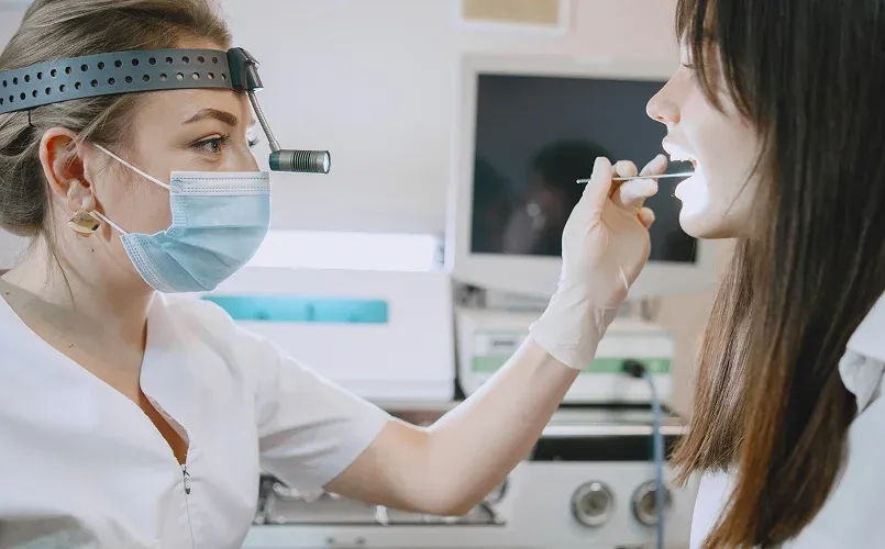 Smiling dentist