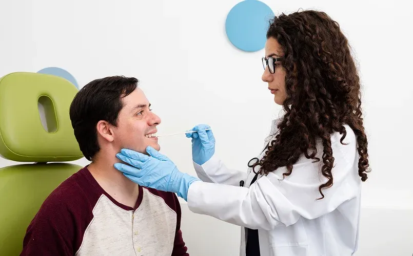 Smiling dentist